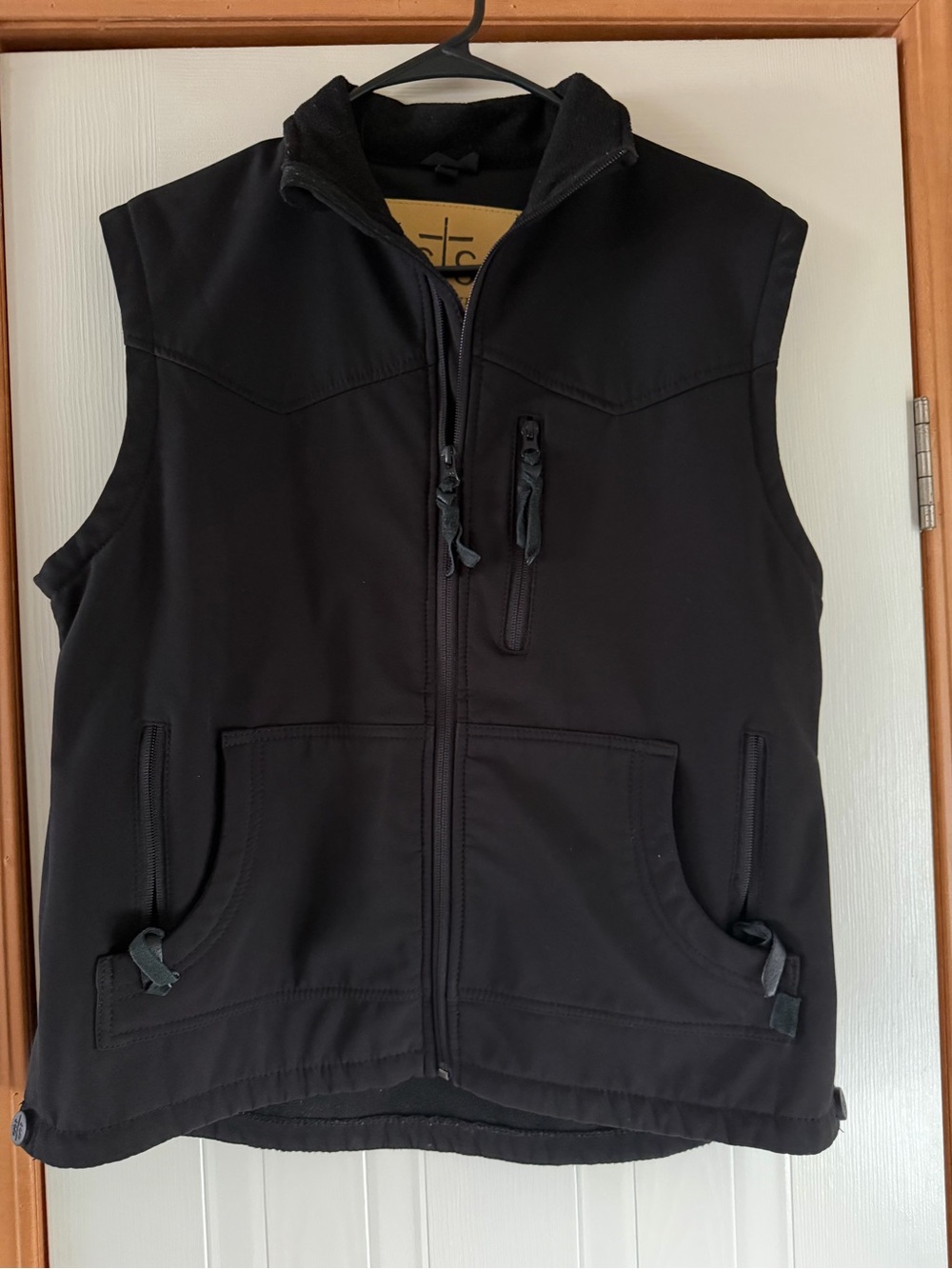 STS Ranchwear Women’s Weston Black Fleece Lined Western Vest XL